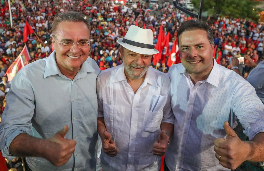 Lula e Renan (Foto: Aquiles Lins) Lula e Renan
