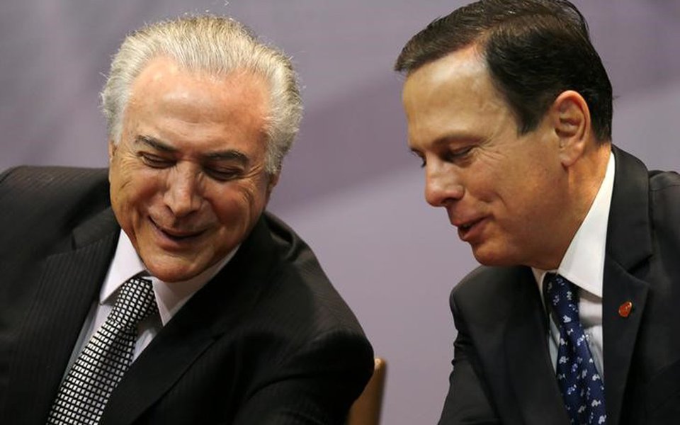 Presidente Michel Temer e prefeito de São Paulo, João Doria, em evento em São Paulo 07/08/2017 REUTERS/Paulo Whitaker (Foto: Renato Rovai) Presidente Michel Temer e prefeito de São Paulo, João Doria, em evento em São Paulo 07/08/2017 REUTERS/Paulo Whitaker