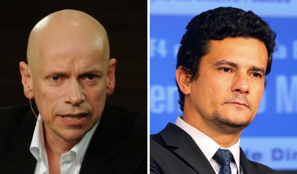Leandro Karnal e Sérgio Moro (Foto: Luis Mauro Queiroz) Leandro Karnal e Sérgio Moro