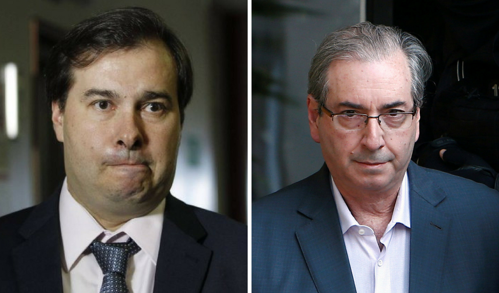 Rodrigo Maia e Eduardo Cunha (Foto: Giuliana Miranda) Rodrigo Maia e Eduardo Cunha