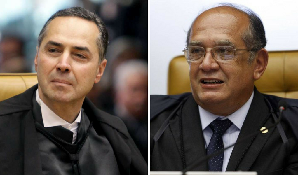 Luis Roberto Barroso e Gilmar Mendes (Foto: Tarso Genro) Luis Roberto Barroso e Gilmar Mendes