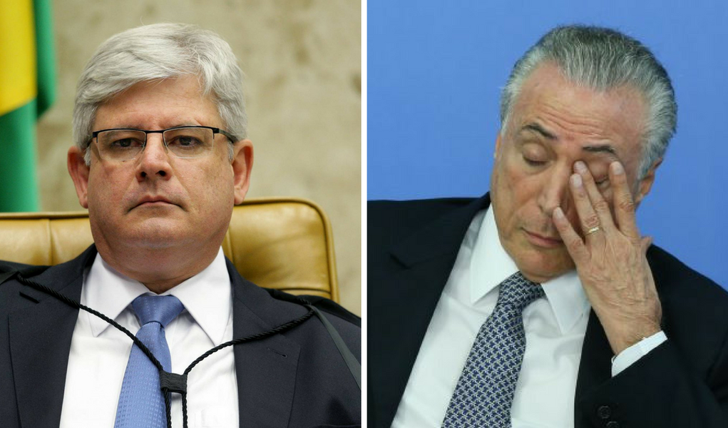 Rodrigo Janot e Michel Temer (Foto: Giuliana Miranda) Rodrigo Janot e Michel Temer