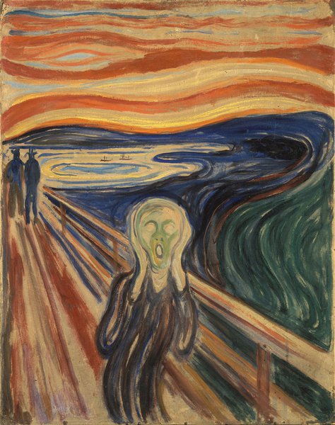 Tela o Grito, de Edvard Munch (Foto: Cássio Vilela Prado) Tela o Grito, de Edvard Munch