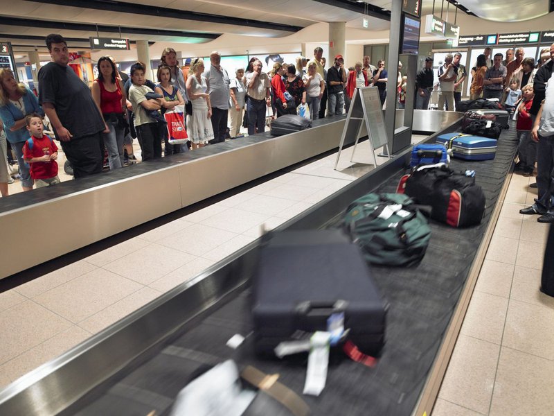 Bagagens em aeroporto (Foto: Aquiles Lins) Bagagens em aeroporto
