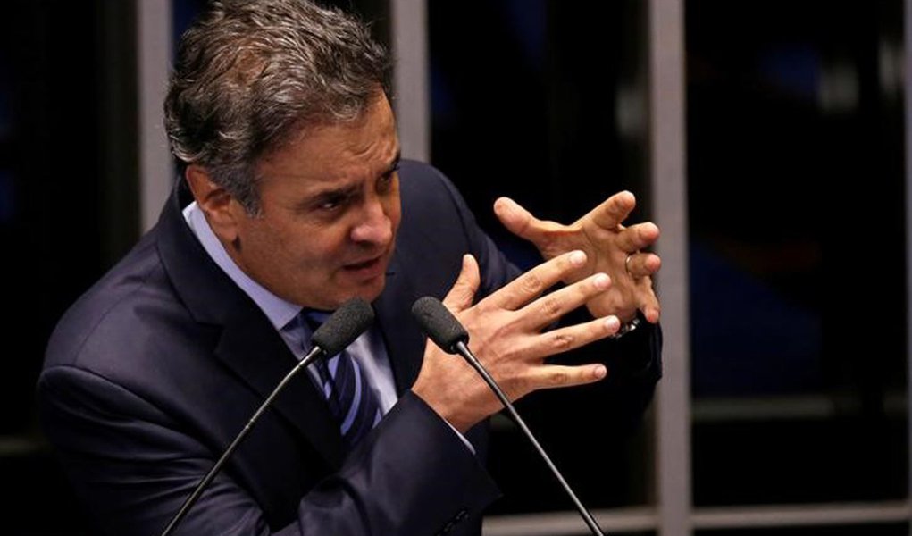 Senador Aécio Neves discursa no Senado em Brasília 12/05/2016 REUTERS/Ueslei Marcelino (Foto: Gisele Federicce) Senador Aécio Neves discursa no Senado em Brasília 12/05/2016 REUTERS/Ueslei Marcelino