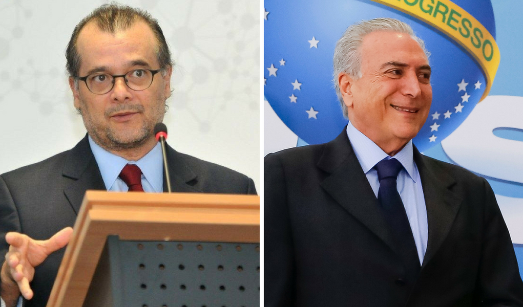 Gustavo Franco e Michel Temer (Foto: Giuliana Miranda) Gustavo Franco e Michel Temer
