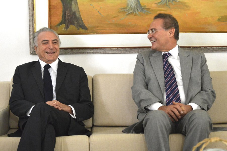 Michel temer e Renan Calheiros (Foto: José Reinaldo Carvalho) Michel temer e Renan Calheiros