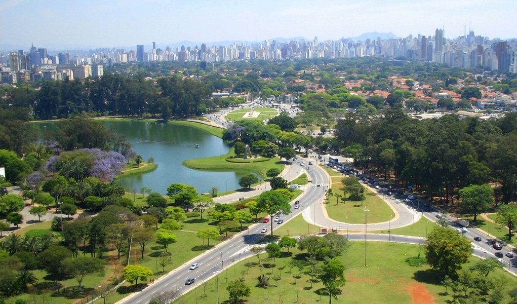 Lago do Ibirapuera (Foto: Urariano Mota) Lago do Ibirapuera