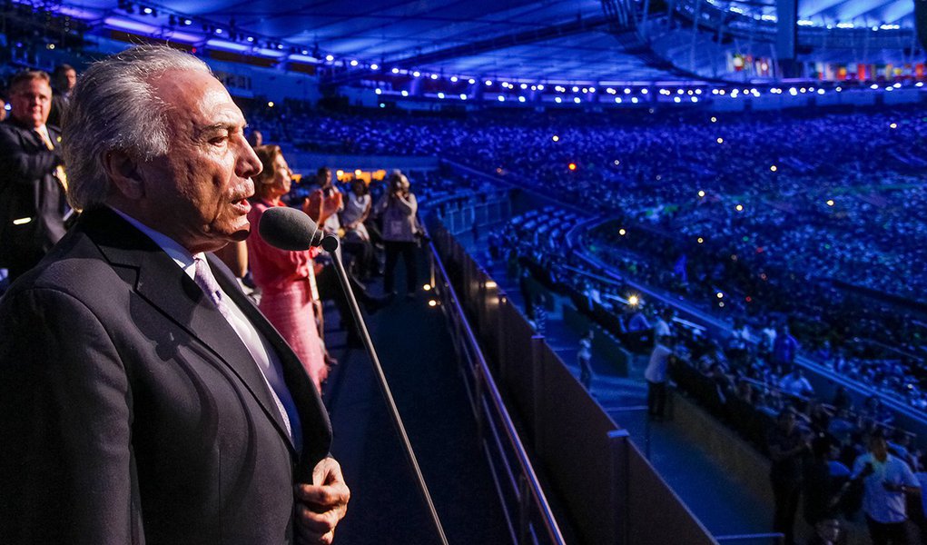 Rio de Janeiro - RJ, 07/09/2016. Presidente Michel Temer e a Primeira-dama Marcela Temer durante cerimônia de abertura dos Jogos Paralímpicos Rio 2016. Foto: Beto Barata/PR (Foto: Tereza Cruvinel) Rio de Janeiro - RJ, 07/09/2016. Presidente Michel Temer e a Primeira-dama Marcela Temer durante cerimônia de abertura dos Jogos Paralímpicos Rio 2016. Foto: Beto Barata/PR