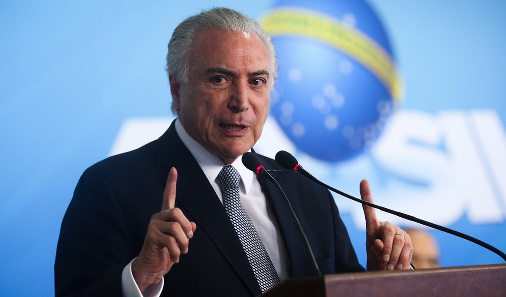 Brasília - O presidente Michel Temer participa da cerimônia de assinatura da medida provisória do Programa de Manutenção e Geração de Empregos, no Palácio do Planalto (Foto: Giuliana Miranda) Brasília - O presidente Michel Temer participa da cerimônia de assinatura da medida provisória do Programa de Manutenção e Geração de Empregos, no Palácio do Planalto