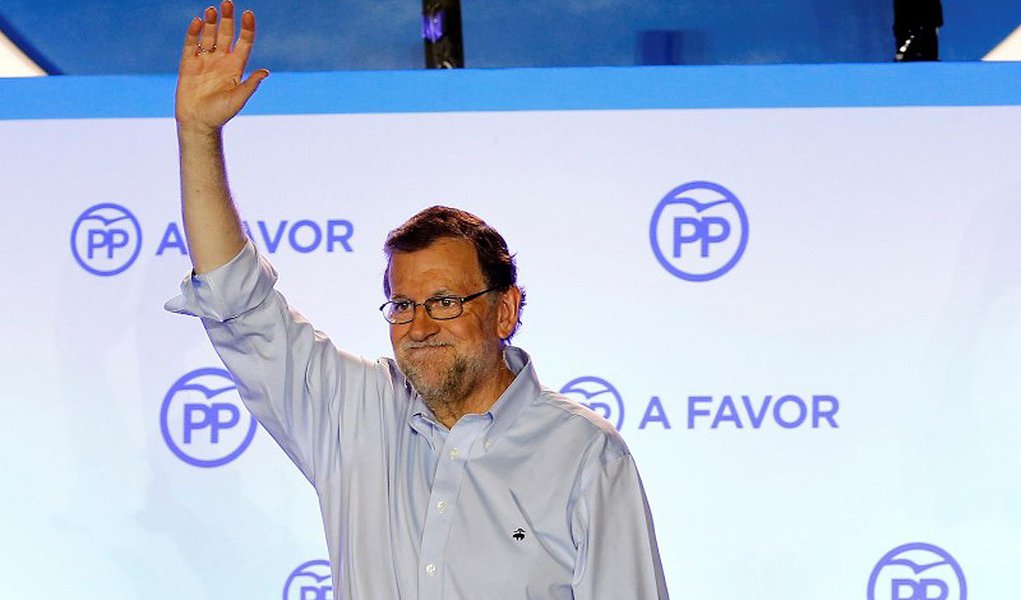 Primeiro-ministro interino da Espanha, Mariano Rajoy, durante evento em Madri. 27/06/2016 REUTERS/Marcelo Del Pozo (Foto: Leonardo Attuch) Primeiro-ministro interino da Espanha, Mariano Rajoy, durante evento em Madri. 27/06/2016 REUTERS/Marcelo Del Pozo