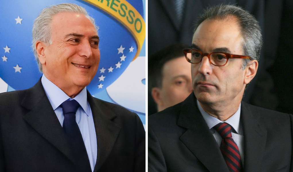 Michel Temer e João Roberto Marinho, da Globo (Foto: Bepe Damasco) Michel Temer e João Roberto Marinho, da Globo