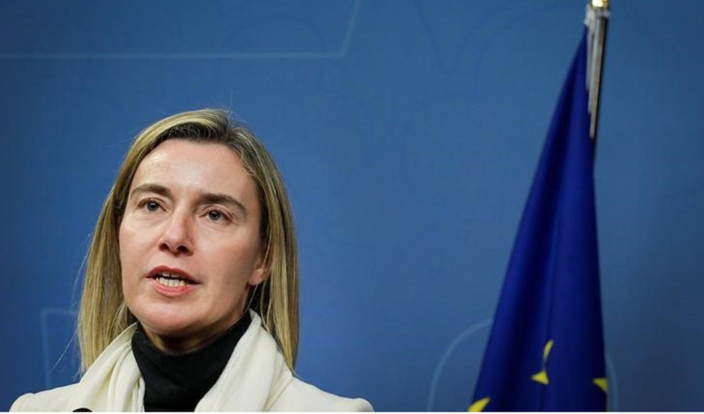 Chefe da política externa da União Europeia, Federica Mogherini. 10/10/2016 TT News Agency/Janerik Henriksson/via REUTERS (Foto: Leonardo Attuch) Chefe da política externa da União Europeia, Federica Mogherini. 10/10/2016 TT News Agency/Janerik Henriksson/via REUTERS