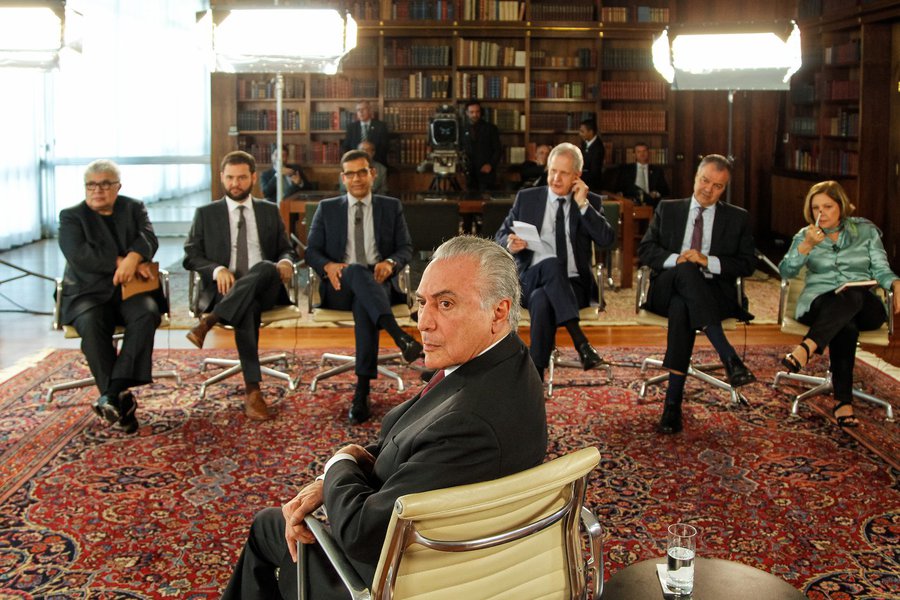 Brasília - DF, 11/11/2016. Presidente Michel Temer durante Gravação pa Rede TV - Roda Viva no Palácio da Alvorada. Foto: Beto Barata/PR (Foto: Giuliana Miranda) Brasília - DF, 11/11/2016. Presidente Michel Temer durante Gravação pa Rede TV - Roda Viva no Palácio da Alvorada. Foto: Beto Barata/PR