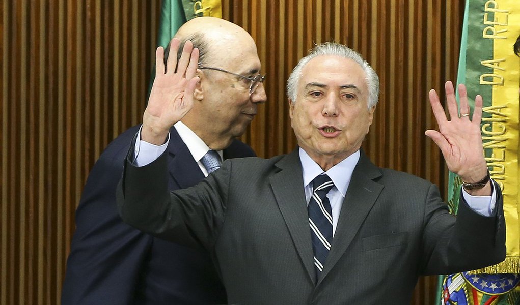 Brasília - O ministro da Fazenda, Henrique Meirelles, e o presidente interino Michel Temer durante reunião com líderes da Câmara e do Senado, no Palácio do Planalto. (Marcelo Camargo/Agência Brasil) (Foto: Valter Lima) Brasília - O ministro da Fazenda, Henrique Meirelles, e o presidente interino Michel Temer durante reunião com líderes da Câmara e do Senado, no Palácio do Planalto. (Marcelo Camargo/Agência Brasil)