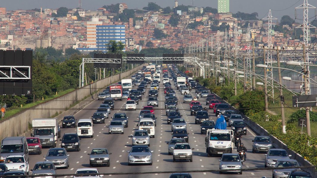 Marginal Pinheiros em São Paulo (Foto: Giuliana Miranda) Marginal Pinheiros em São Paulo