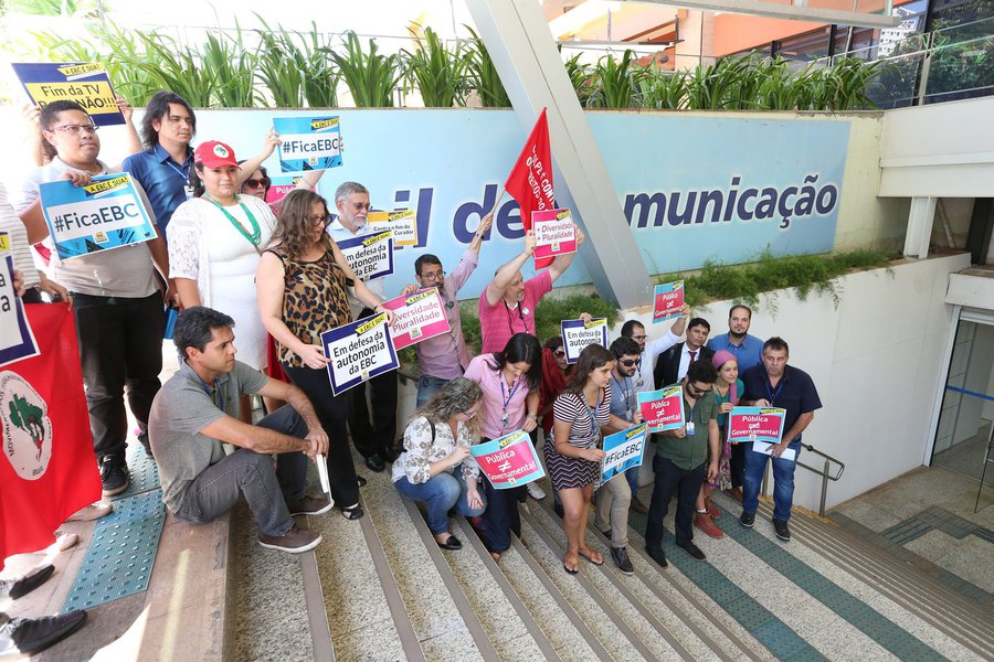Brasília- DF 02-09-2016 Reunião prototesto dos membros do conselho curador da EBC. Foto Lula Marques/Agência PT (Foto: Gisele Federicce) Brasília- DF 02-09-2016 Reunião prototesto dos membros do conselho curador da EBC. Foto Lula Marques/Agência PT