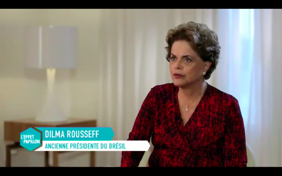 Dilma Rousseff em entrevista à televisão francesa (Foto: Leonardo Attuch) Dilma Rousseff em entrevista à televisão francesa