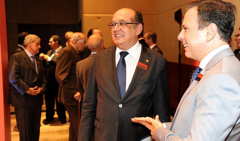 Gilmar Mendes e João Doria Jr. (Foto: Leonardo Attuch) Gilmar Mendes e João Doria Jr.