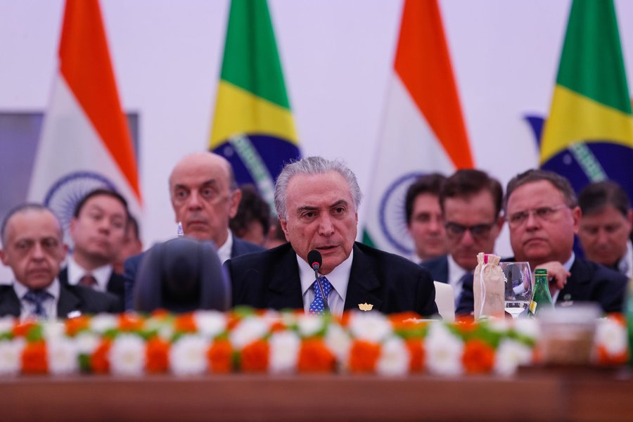 Presidente Michel Temer, durante sessão Plenária dos Chefes de Estado e de Governo do BRICS. (Goa - Índia, 16/10/2016). Foto: Beto Barata/PR (Foto: Realle Palazzo-Martini) Presidente Michel Temer, durante sessão Plenária dos Chefes de Estado e de Governo do BRICS. (Goa - Índia, 16/10/2016). Foto: Beto Barata/PR