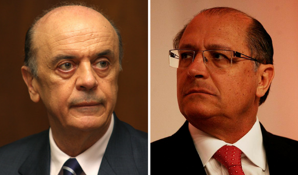 José Serra e Geraldo Alckmin (Foto: Giuliana Miranda) José Serra e Geraldo Alckmin
