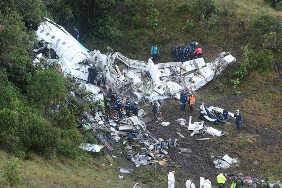 Acidente com avião da Chapecoense (Foto: Ramon Brandão) Acidente com avião da Chapecoense