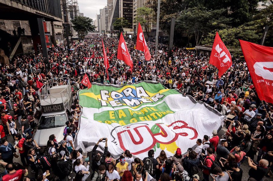Protesto Fora temer - artigo Walter Sorrentino (Foto: Walter Sorrentino) Protesto Fora temer - artigo Walter Sorrentino