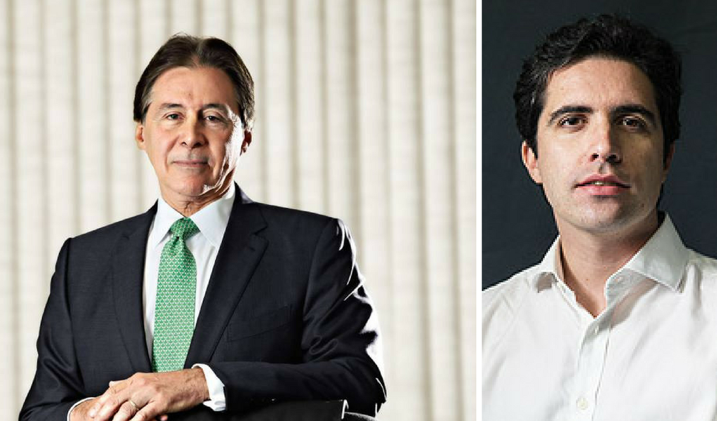 Eunício Oliveira e Bernardo Mello Franco (Foto: Giuliana Miranda) Eunício Oliveira e Bernardo Mello Franco