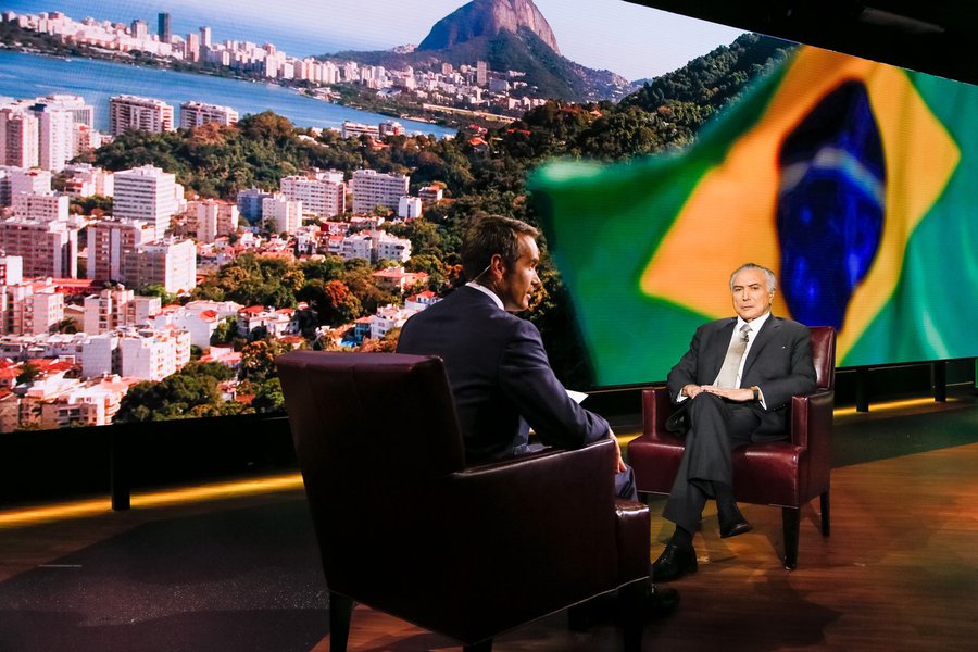 Nova Iorque - EUA, 19/09/2016. Presidente Michel Temer durante visita à Bloomberg. Foto: Beto Barata/PR (Foto: Gisele Federicce) Nova Iorque - EUA, 19/09/2016. Presidente Michel Temer durante visita à Bloomberg. Foto: Beto Barata/PR