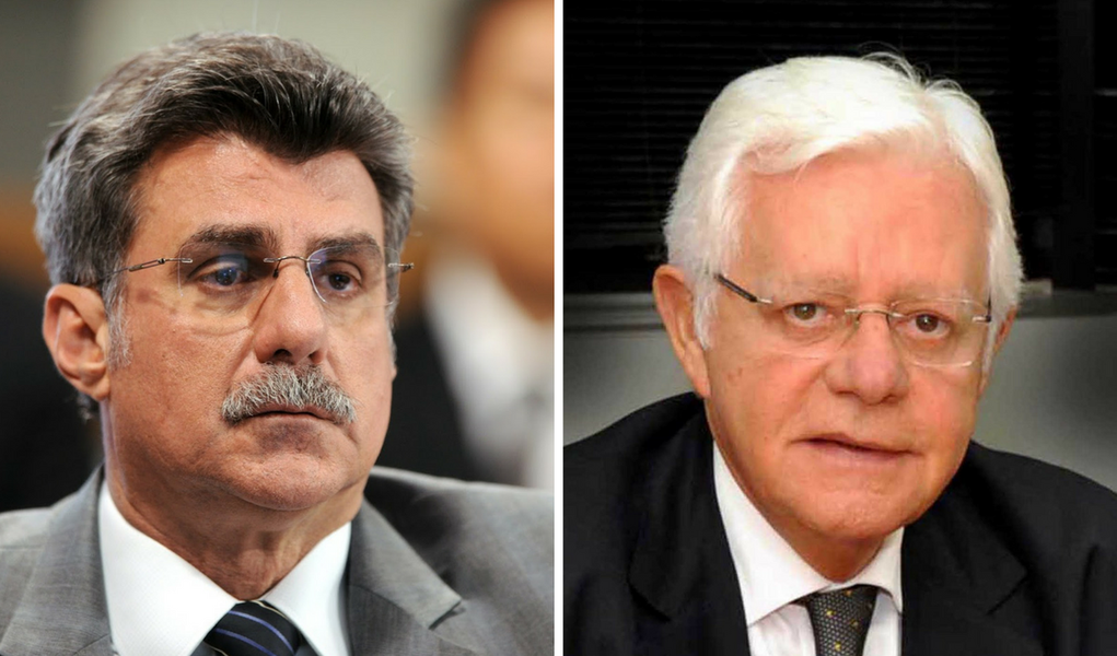 Romero Jucá e Moreira Franco (Foto: Giuliana Miranda) Romero Jucá e Moreira Franco