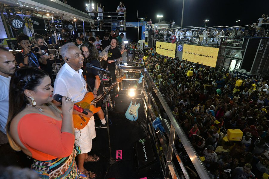 Preta e Gil na Barra Foto: Max Haack / SECOM (23/02/2017) (Foto: Aquiles Lins) Preta e Gil na Barra Foto: Max Haack / SECOM (23/02/2017)