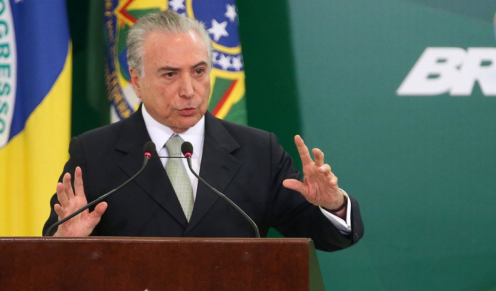 Brasília - Presidente Michel Temer durante anúncio do calendário de saque das contas inativas do Fundo de Garantia do Tempo de Serviço (FGTS), em cerimônia no Palácio do Planalto (Antonio Cruz/Agência Brasil) (Foto: Graça Costa) Brasília - Presidente Michel Temer durante anúncio do calendário de saque das contas inativas do Fundo de Garantia do Tempo de Serviço (FGTS), em cerimônia no Palácio do Planalto (Antonio Cruz/Agência Brasil)
