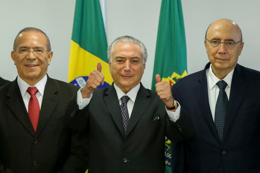 Eliseu Padilha, Michel Temer e Henrique Meirelles (Foto: Giuliana Miranda) Eliseu Padilha, Michel Temer e Henrique Meirelles