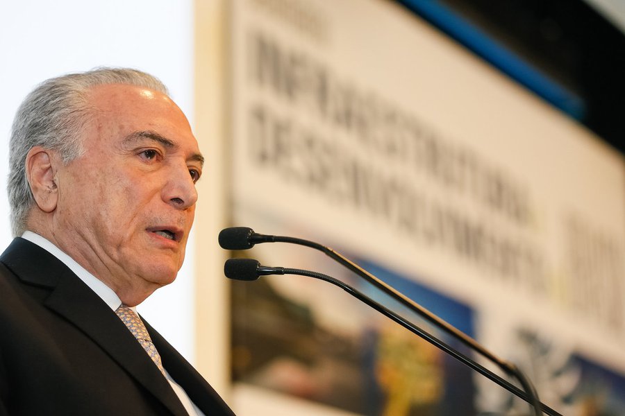 Brasília - DF, 08/11/2016. Presidente Michel Temer durante Seminário de Infraestrutura e Desenvolvimento do Brasil. Foto: Beto Barata/PR (Foto: Giuliana Miranda) Brasília - DF, 08/11/2016. Presidente Michel Temer durante Seminário de Infraestrutura e Desenvolvimento do Brasil. Foto: Beto Barata/PR
