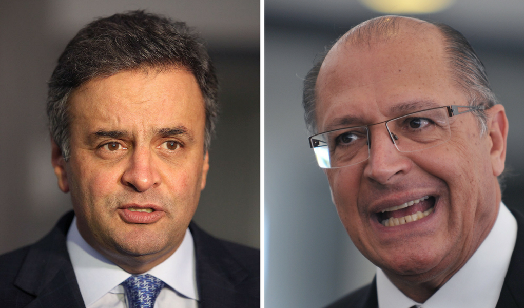 Geraldo Alckmin e Aécio Neves (Foto: Giuliana Miranda) Geraldo Alckmin e Aécio Neves