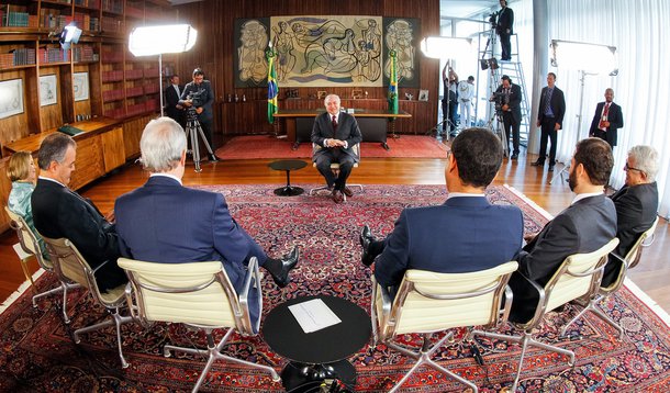 Brasília - DF, 11/11/2016. Presidente Michel Temer durante Gravação pa Rede TV - Roda Viva no Palácio da Alvorada. Foto: Beto Barata/PR (Foto: Alex Solnik) Brasília - DF, 11/11/2016. Presidente Michel Temer durante Gravação pa Rede TV - Roda Viva no Palácio da Alvorada. Foto: Beto Barata/PR