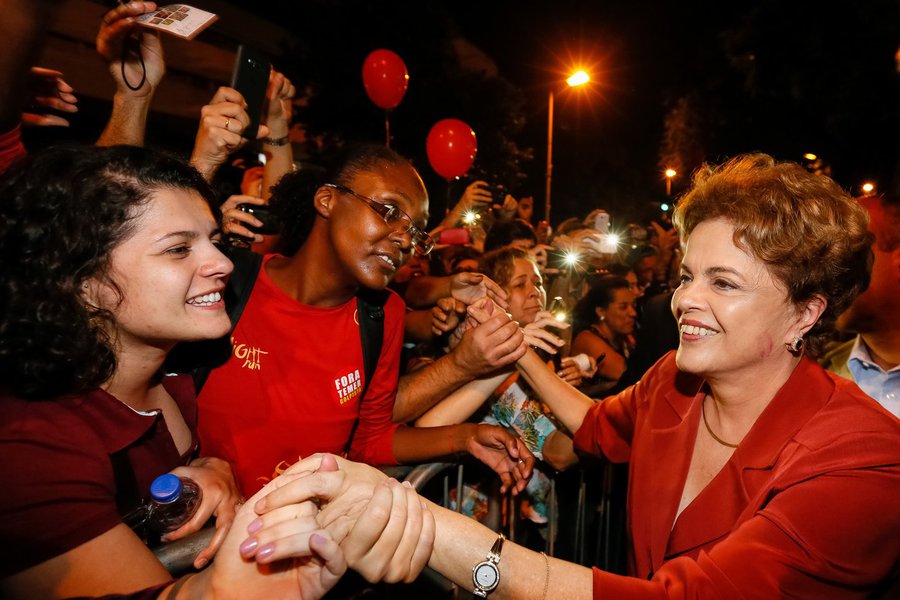 Belo Horizonte - BH, 20/05/2016. Presidenta Dilma Rousseff participa do 5º Encontro Nacional de Blogueiros e Ativistas Digitais. Foto: Roberto Stuckert Filho/PR (Foto: Leonardo Lucena) Belo Horizonte - BH, 20/05/2016. Presidenta Dilma Rousseff participa do 5º Encontro Nacional de Blogueiros e Ativistas Digitais. Foto: Roberto Stuckert Filho/PR