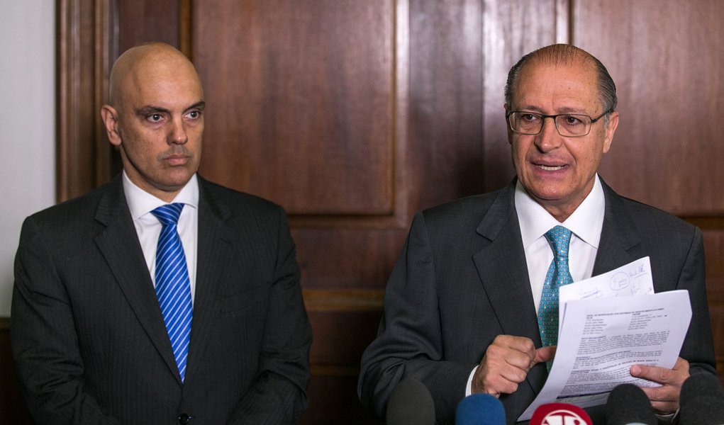 O governador Geraldo Alckmin durante a apresentação do novo secretário de segurança pública, Alexandre de Moraes. Data: 17/12/2014. Local: São Paulo/SP. Foto: Edson Lopes Jr/A2 FOTOGRAFIA (Foto: Leonardo Attuch) O governador Geraldo Alckmin durante a apresentação do novo secretário de segurança pública, Alexandre de Moraes. Data: 17/12/2014. Local: São Paulo/SP. Foto: Edson Lopes Jr/A2 FOTOGRAFIA