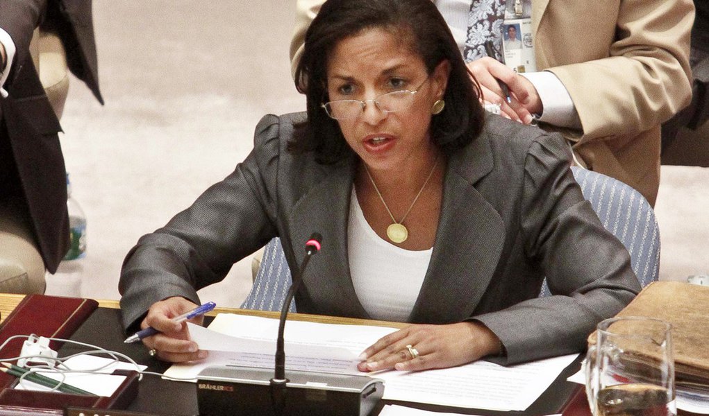 U.S. Ambassador Susan Rice speaks during a meeting on Syria in the United Nations Security Council, Aug. 30, 2012. (Foto: Paulo Emílio) U.S. Ambassador Susan Rice speaks during a meeting on Syria in the United Nations Security Council, Aug. 30, 2012.