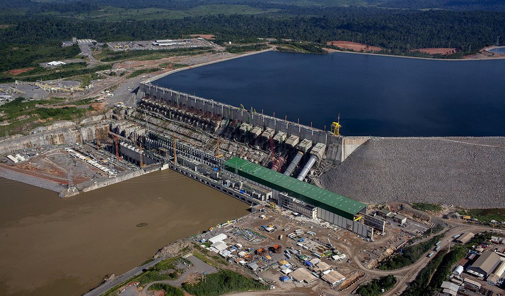 Vista aérea da Usina Hidrelétrica de Belo Monte na área onde estão colocadas 18 turbinas. Foto Marizilda Cruppe. (Foto: Paulo Emílio) Vista aérea da Usina Hidrelétrica de Belo Monte na área onde estão colocadas 18 turbinas. Foto Marizilda Cruppe.