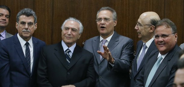 Brasília- DF 23-05-2016 Presidente interino, Michel Temer, durante entrega da meta fiscal 2016 ao presidente do senado Renan Calheiros. Foto Lula Marques/Agência PT (Foto: Luiz Carlos Borges da Silveira) Brasília- DF 23-05-2016 Presidente interino, Michel Temer, durante entrega da meta fiscal 2016 ao presidente do senado Renan Calheiros. Foto Lula Marques/Agência PT