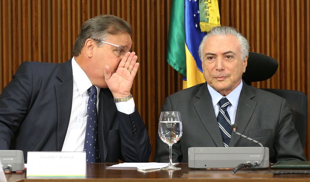 Brasília- DF 15-06-2016 Presidente interino, Michel Temer, durante reunião com líderes. Foto Lula Marques/Agência PT (Foto: Ribamar Fonseca) Brasília- DF 15-06-2016 Presidente interino, Michel Temer, durante reunião com líderes. Foto Lula Marques/Agência PT