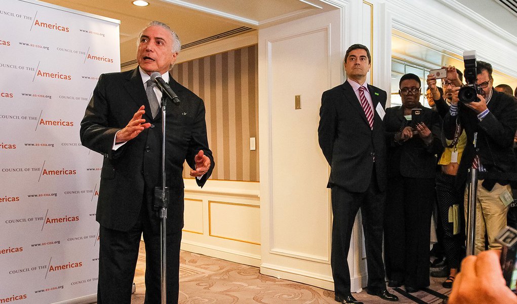 Nova Iorque - EUA, 21/09/2016. Presidente Michel Temer durante almoço ampliado com Empresário e Investidores, promovido pelo Conselho das Américas. Foto: Beto Barata/PR (Foto: Gisele Federicce) Nova Iorque - EUA, 21/09/2016. Presidente Michel Temer durante almoço ampliado com Empresário e Investidores, promovido pelo Conselho das Américas. Foto: Beto Barata/PR