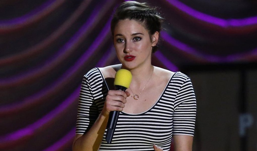Actress Shailene Woodley accepts the MTV Trailblazer Award at the 2015 MTV Movie Awards in Los Angeles, California April 12, 2015. REUTERS/Mario Anzuoni (Foto: Paulo Emílio) Actress Shailene Woodley accepts the MTV Trailblazer Award at the 2015 MTV Movie Awards in Los Angeles, California April 12, 2015. REUTERS/Mario Anzuoni