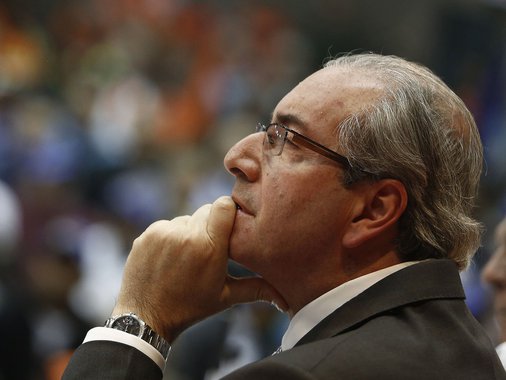 The president of the Brazilian Chamber of Deputies, Eduardo Cunha, from the Brazilian Democratic Movement Party (PMDB) meets with union workers in Sao Paulo (Foto: Alex Solnik) The president of the Brazilian Chamber of Deputies, Eduardo Cunha, from the Brazilian Democratic Movement Party (PMDB) meets with union workers in Sao Paulo