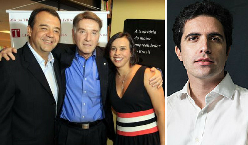 Mello Franco, Sergio Cabral e Eike (Foto: Giuliana Miranda) Mello Franco, Sergio Cabral e Eike
