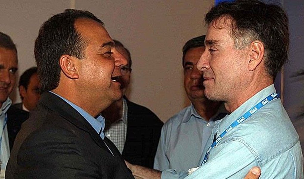 Sergio Cabral e Eike Batista (Foto: Giuliana Miranda) Sergio Cabral e Eike Batista