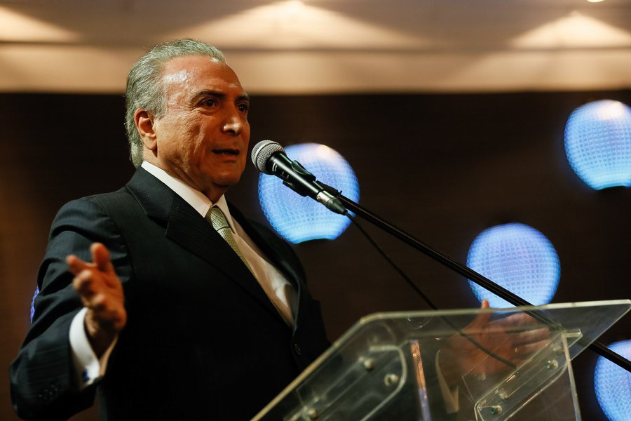 (Brasília - DF, 14/02/2017) Solenidade de Posse da Diretoria Eleita da Frente Parlamentar da Agropecuária. Discurso do Presidente Michel Temer Foto: Beto Barata/PR (Foto: Paulo Emílio) (Brasília - DF, 14/02/2017) Solenidade de Posse da Diretoria Eleita da Frente Parlamentar da Agropecuária. Discurso do Presidente Michel Temer Foto: Beto Barata/PR