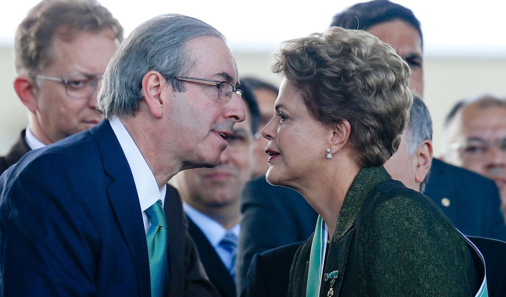 Eduardo Cunha e Dilma Rousseff (Foto: Davis Sena Filho) Eduardo Cunha e Dilma Rousseff