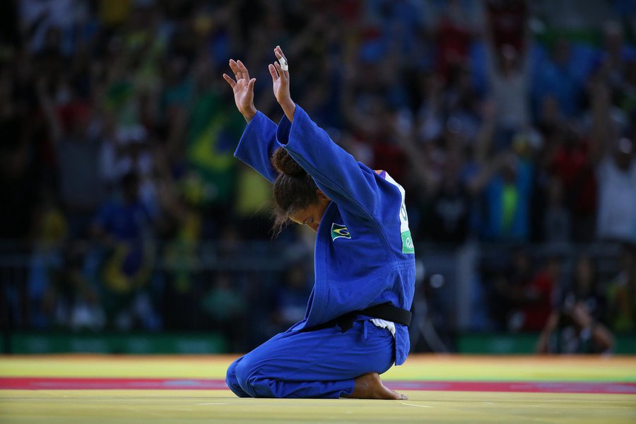 08 de Agosto de 2016 - Rio 2016 -Judô- Rafaela Silva Campeão Olímpica Rio 2016 .Foto: Roberto Castro/ Brasil2016 (Foto: Luciana Oliveira) 08 de Agosto de 2016 - Rio 2016 -Judô- Rafaela Silva Campeão Olímpica Rio 2016 .Foto: Roberto Castro/ Brasil2016